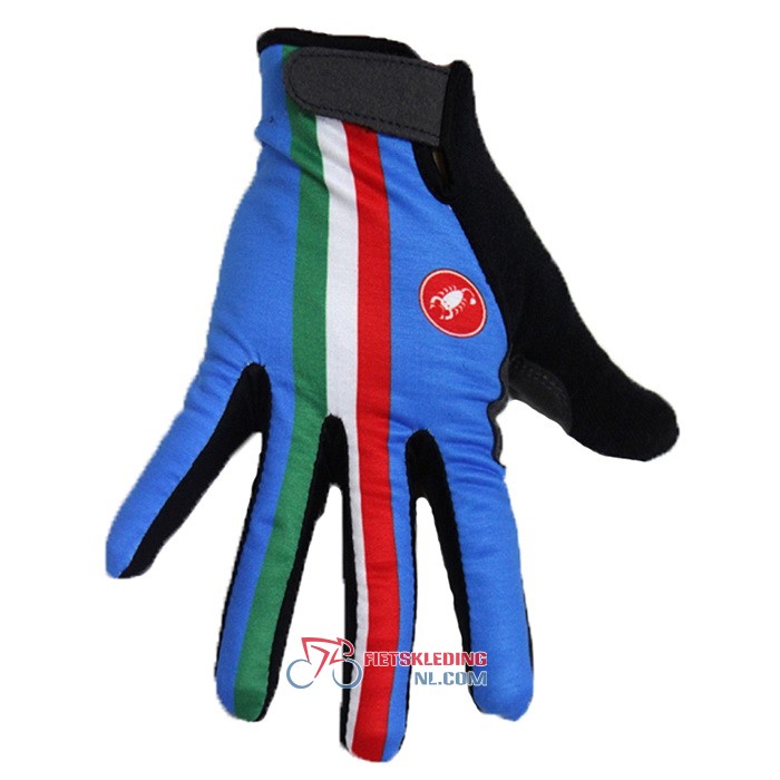 2020 Castelli Italie Lange Handschoenen Blauw Zwart